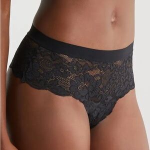 NWT We are Hah Spin Me Lace Panties - Black size small